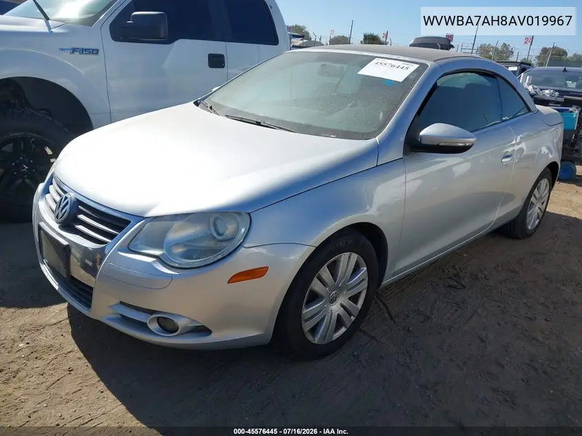 2010 Volkswagen Eos Komfort VIN: WVWBA7AH8AV019967 Lot: 45576445
