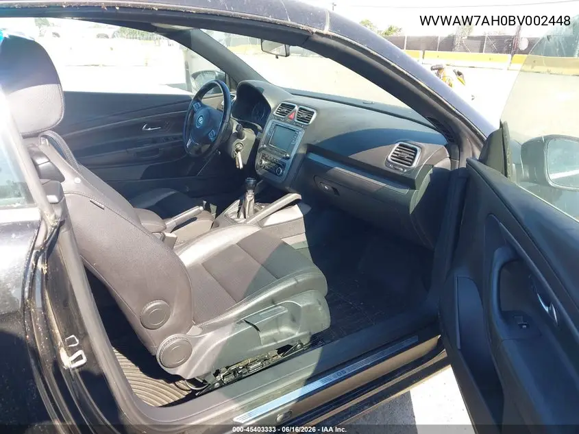2011 Volkswagen Eos Komfort VIN: WVWAW7AH0BV002448 Lot: 45403333