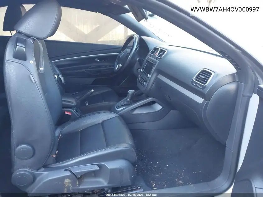 2012 Volkswagen Eos Komfort VIN: WVWBW7AH4CV000997 Lot: 44407429