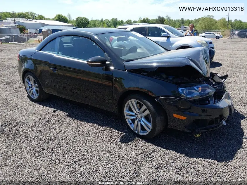 2012 Volkswagen Eos Executive/Lux VIN: WVWFW7AHXCV013318 Lot: 44890901