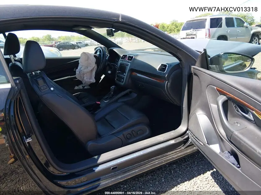 2012 Volkswagen Eos Executive/Lux VIN: WVWFW7AHXCV013318 Lot: 44890901
