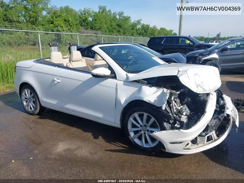 2012 Volkswagen Eos Komfort VIN: WVWBW7AH6CV004369 Lot: 44991647