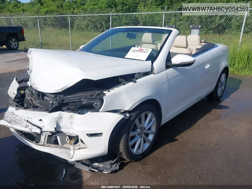 2012 Volkswagen Eos Komfort VIN: WVWBW7AH6CV004369 Lot: 44991647