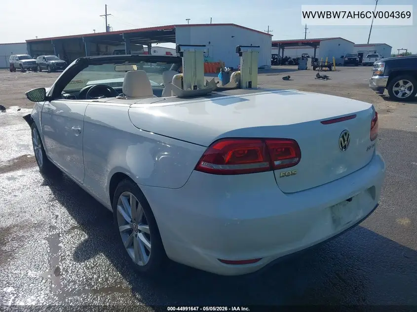 2012 Volkswagen Eos Komfort VIN: WVWBW7AH6CV004369 Lot: 44991647