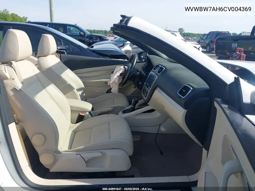 2012 Volkswagen Eos Komfort VIN: WVWBW7AH6CV004369 Lot: 44991647