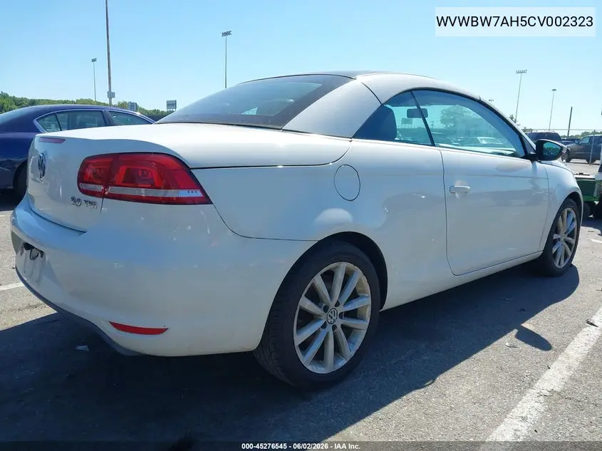 2012 Volkswagen Eos Komfort VIN: WVWBW7AH5CV002323 Lot: 45276545