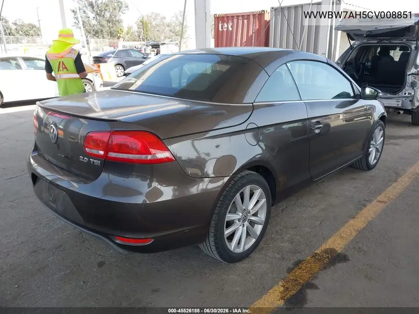 2012 Volkswagen Eos Komfort VIN: WVWBW7AH5CV008851 Lot: 45526188