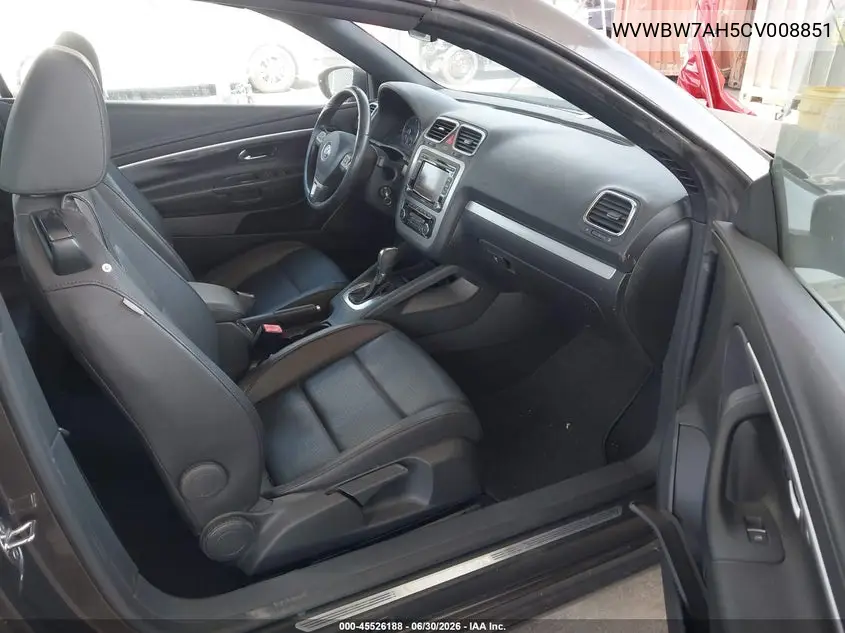 2012 Volkswagen Eos Komfort VIN: WVWBW7AH5CV008851 Lot: 45526188