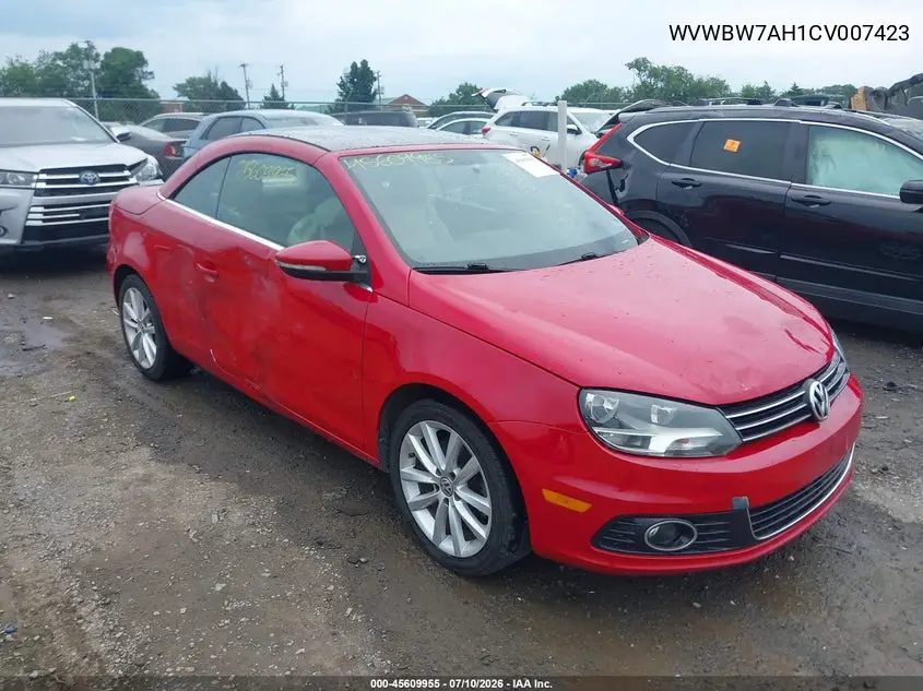 2012 Volkswagen Eos Komfort VIN: WVWBW7AH1CV007423 Lot: 45609955