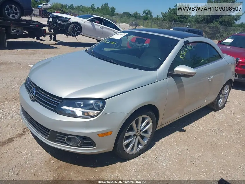 2012 Volkswagen Eos Komfort VIN: WVWBW7AH1CV008507 Lot: 45625565