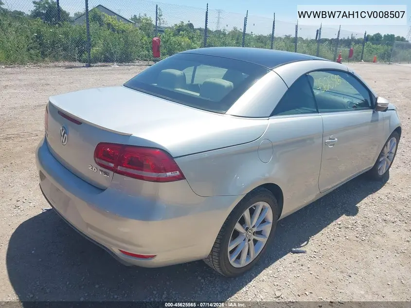 2012 Volkswagen Eos Komfort VIN: WVWBW7AH1CV008507 Lot: 45625565