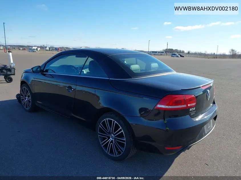 2013 Volkswagen Eos Sport VIN: WVWBW8AHXDV002180 Lot: 44815730