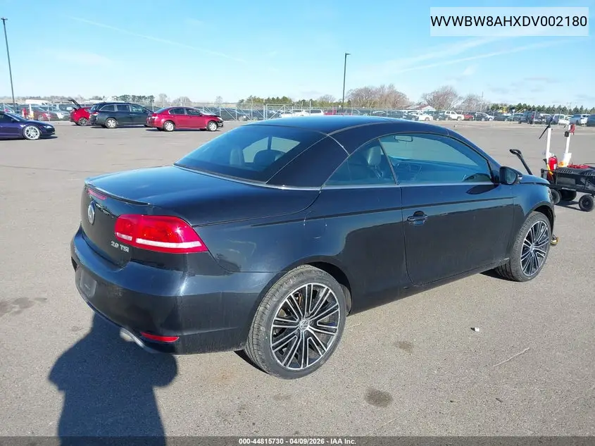 2013 Volkswagen Eos Sport VIN: WVWBW8AHXDV002180 Lot: 44815730