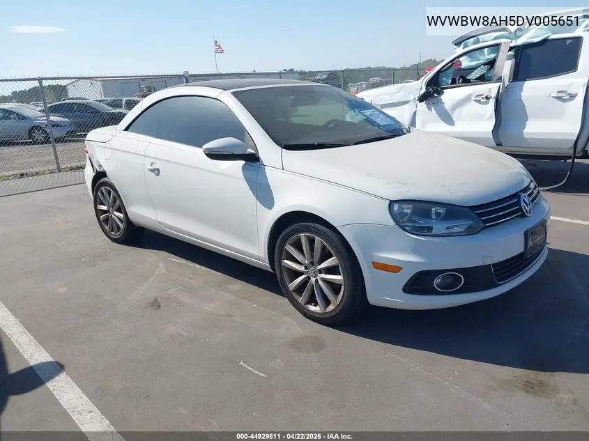2013 Volkswagen Eos Komfort VIN: WVWBW8AH5DV005651 Lot: 44929511