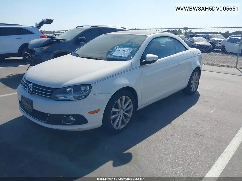 2013 Volkswagen Eos Komfort VIN: WVWBW8AH5DV005651 Lot: 44929511