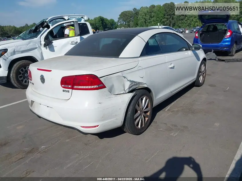 2013 Volkswagen Eos Komfort VIN: WVWBW8AH5DV005651 Lot: 44929511