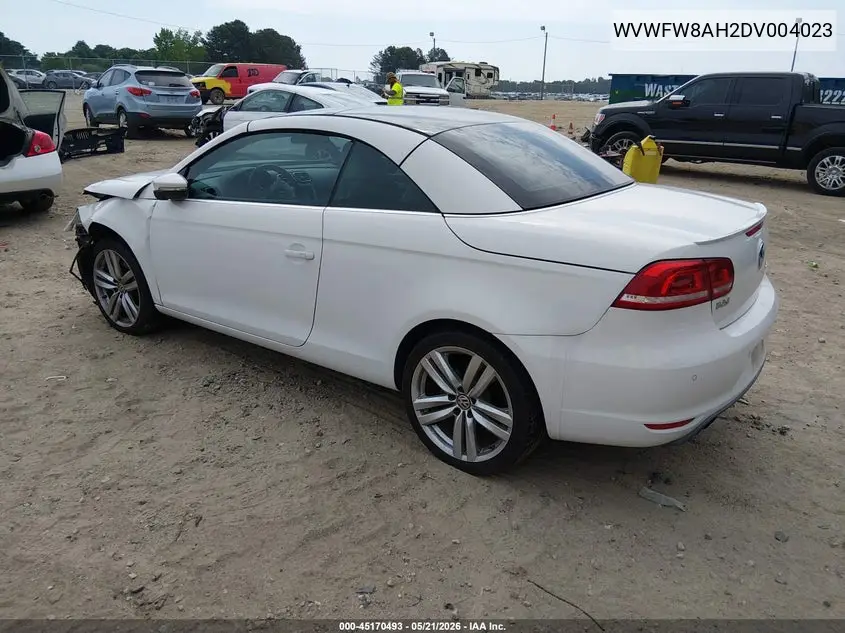 2013 Volkswagen Eos Executive VIN: WVWFW8AH2DV004023 Lot: 45170493