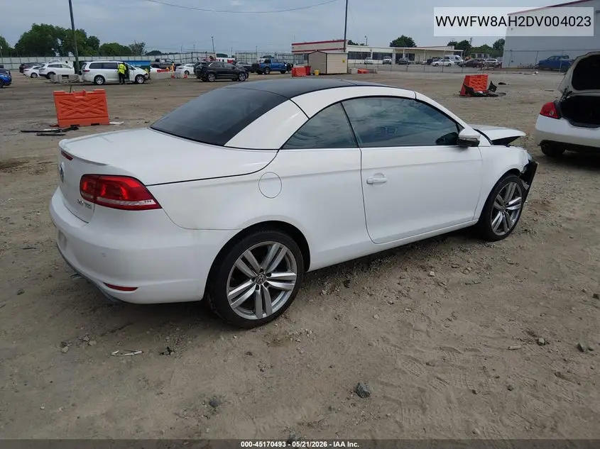2013 Volkswagen Eos Executive VIN: WVWFW8AH2DV004023 Lot: 45170493