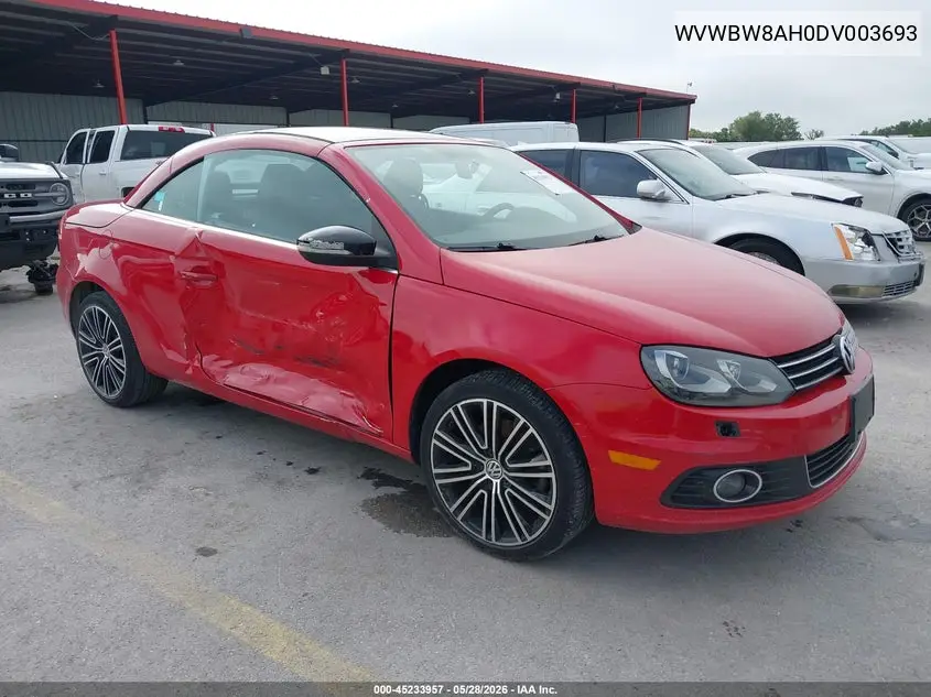 2013 Volkswagen Eos Sport VIN: WVWBW8AH0DV003693 Lot: 45233957