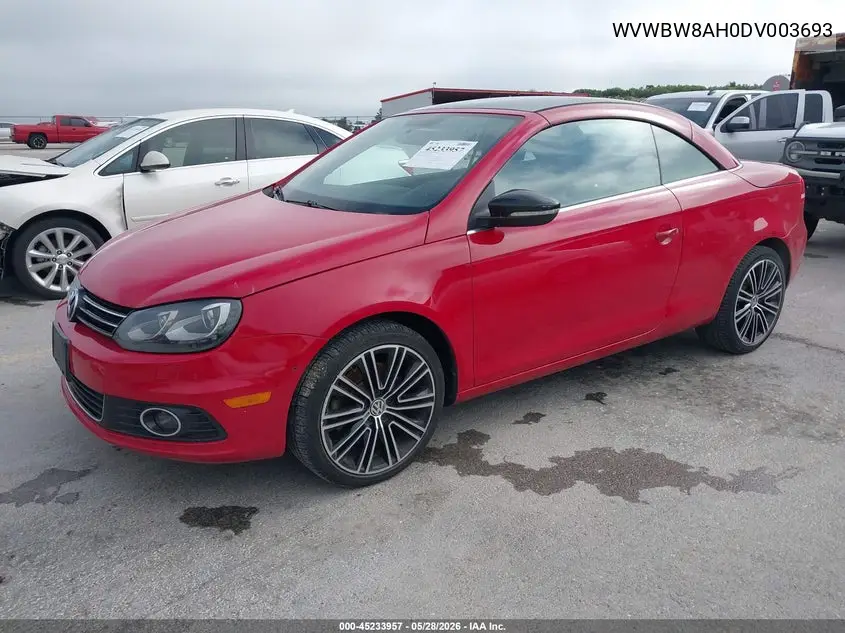 2013 Volkswagen Eos Sport VIN: WVWBW8AH0DV003693 Lot: 45233957