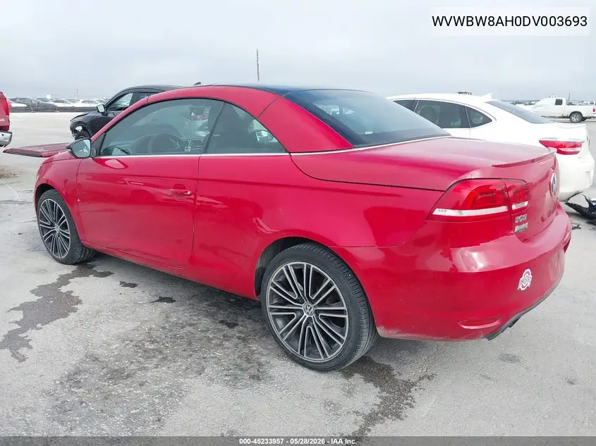 2013 Volkswagen Eos Sport VIN: WVWBW8AH0DV003693 Lot: 45233957
