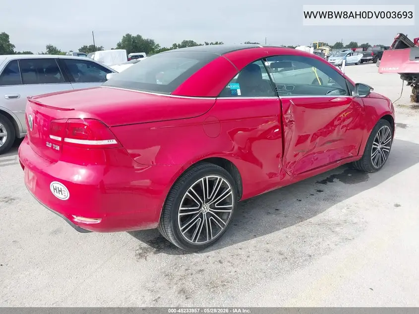 2013 Volkswagen Eos Sport VIN: WVWBW8AH0DV003693 Lot: 45233957