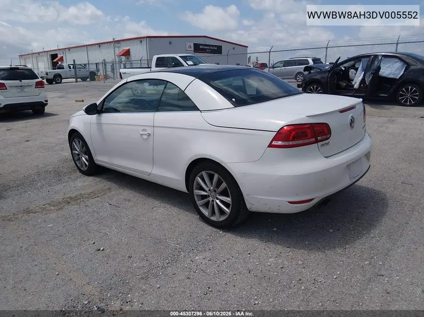 2013 Volkswagen Eos Komfort VIN: WVWBW8AH3DV005552 Lot: 45307296