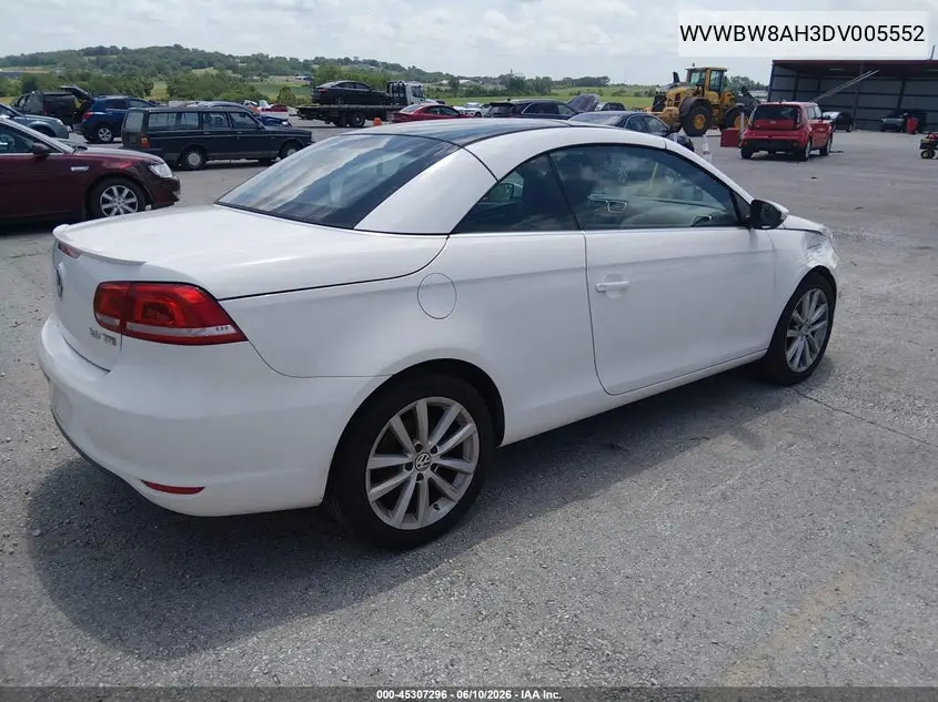 2013 Volkswagen Eos Komfort VIN: WVWBW8AH3DV005552 Lot: 45307296