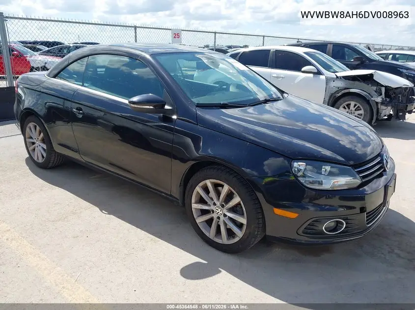 2013 Volkswagen Eos Komfort VIN: WVWBW8AH6DV008963 Lot: 45364548