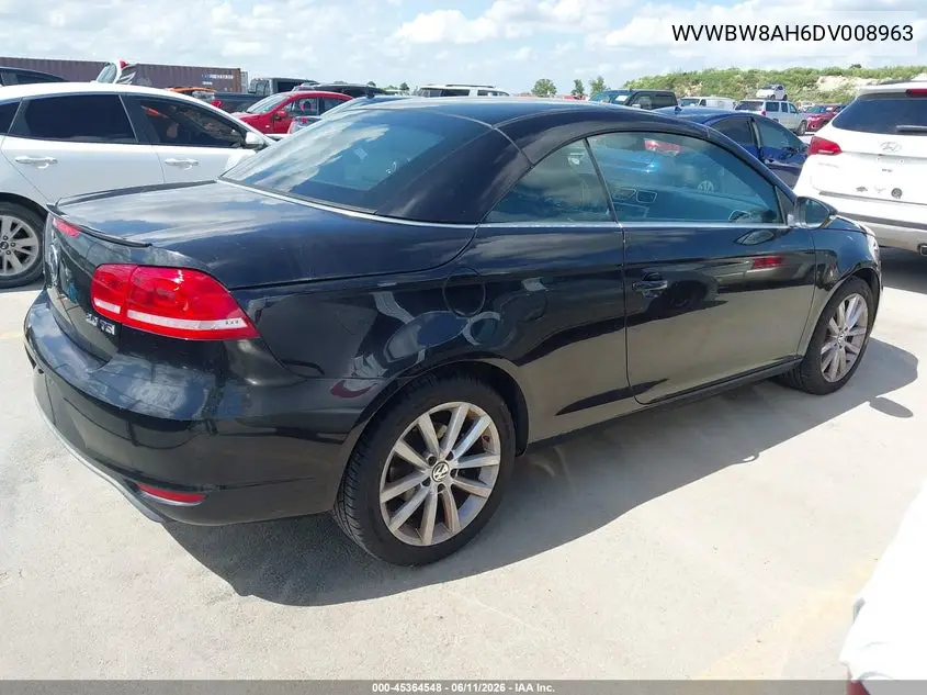 2013 Volkswagen Eos Komfort VIN: WVWBW8AH6DV008963 Lot: 45364548