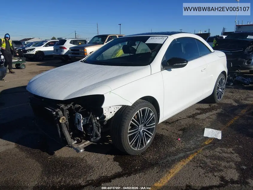 2014 Volkswagen Eos Sport VIN: WVWBW8AH2EV005107 Lot: 44737251