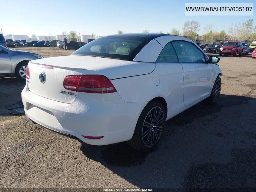 2014 Volkswagen Eos Sport VIN: WVWBW8AH2EV005107 Lot: 44737251