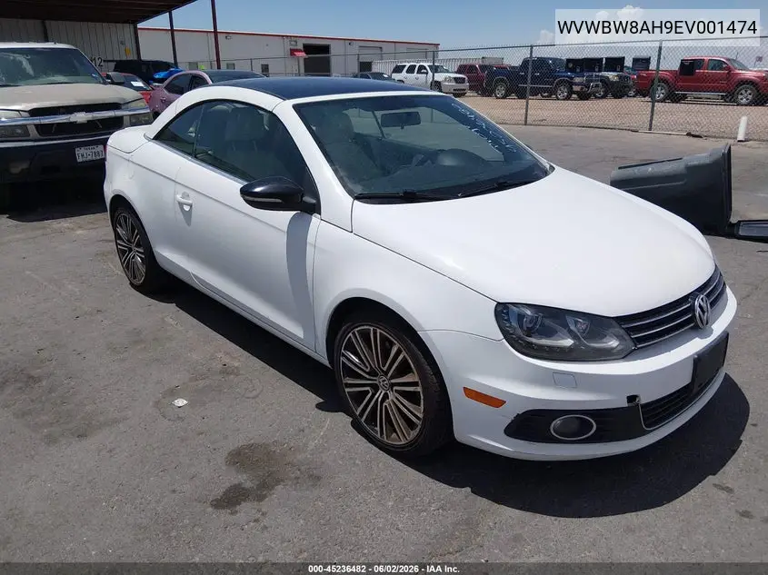 2014 Volkswagen Eos Sport VIN: WVWBW8AH9EV001474 Lot: 45236482