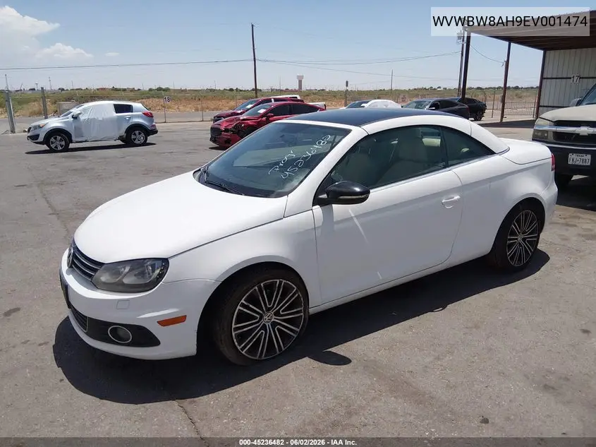 2014 Volkswagen Eos Sport VIN: WVWBW8AH9EV001474 Lot: 45236482
