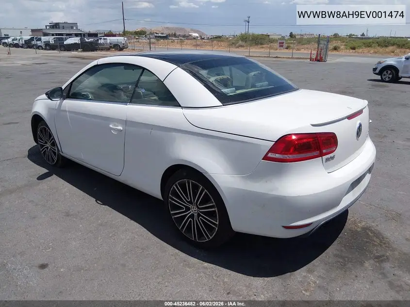 2014 Volkswagen Eos Sport VIN: WVWBW8AH9EV001474 Lot: 45236482