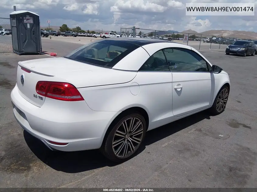 2014 Volkswagen Eos Sport VIN: WVWBW8AH9EV001474 Lot: 45236482