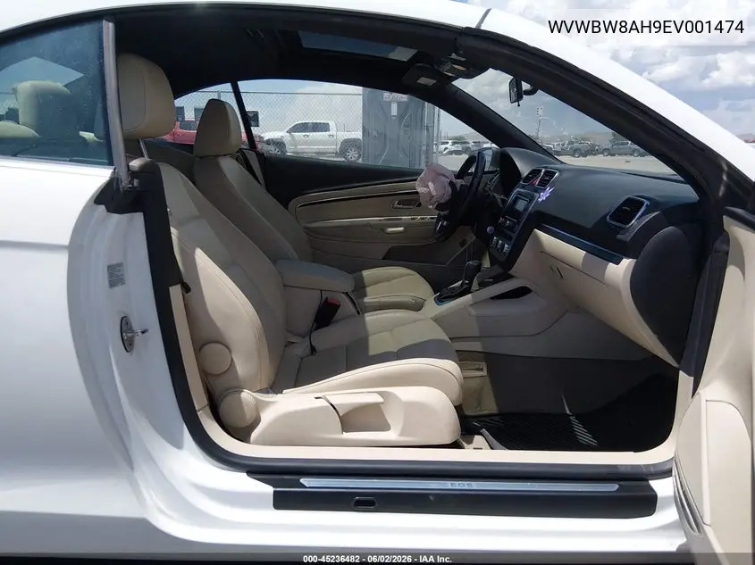 2014 Volkswagen Eos Sport VIN: WVWBW8AH9EV001474 Lot: 45236482