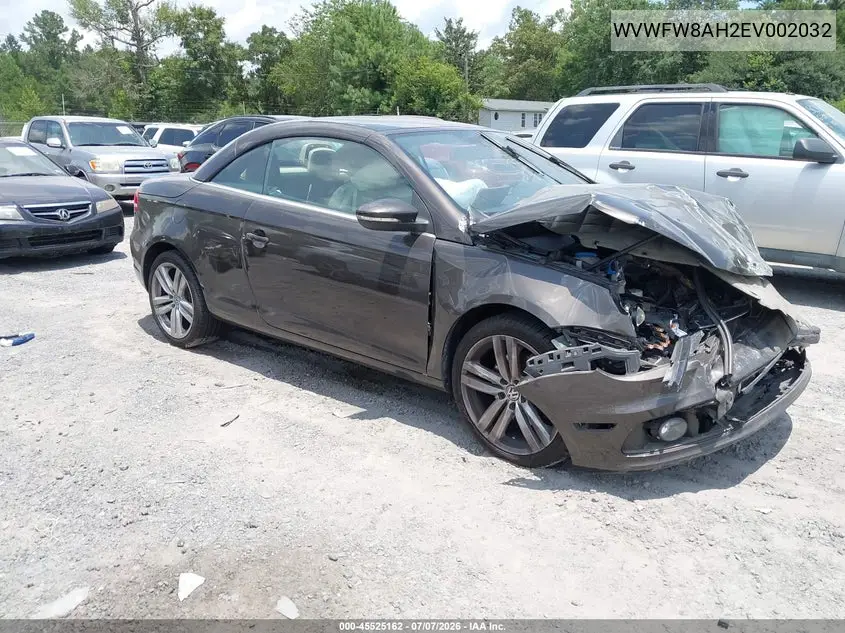 2014 Volkswagen Eos Executive VIN: WVWFW8AH2EV002032 Lot: 45525162
