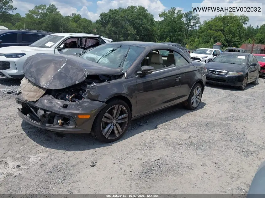 2014 Volkswagen Eos Executive VIN: WVWFW8AH2EV002032 Lot: 45525162