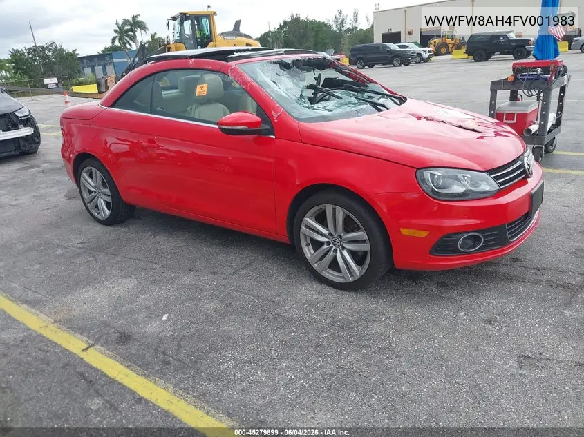 2015 Volkswagen Eos Executive Edition VIN: WVWFW8AH4FV001983 Lot: 45279899