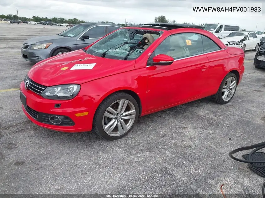 2015 Volkswagen Eos Executive Edition VIN: WVWFW8AH4FV001983 Lot: 45279899