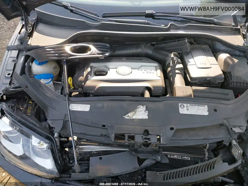 2015 Volkswagen Eos Final Edition VIN: WVWFW8AH9FV000084 Lot: 45613492