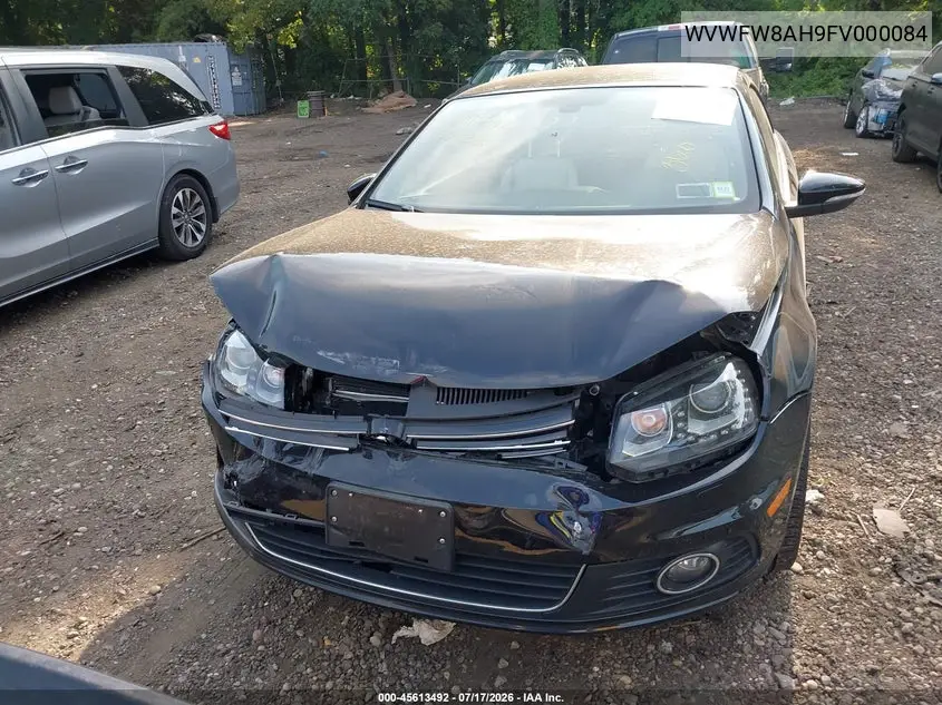 2015 Volkswagen Eos Final Edition VIN: WVWFW8AH9FV000084 Lot: 45613492