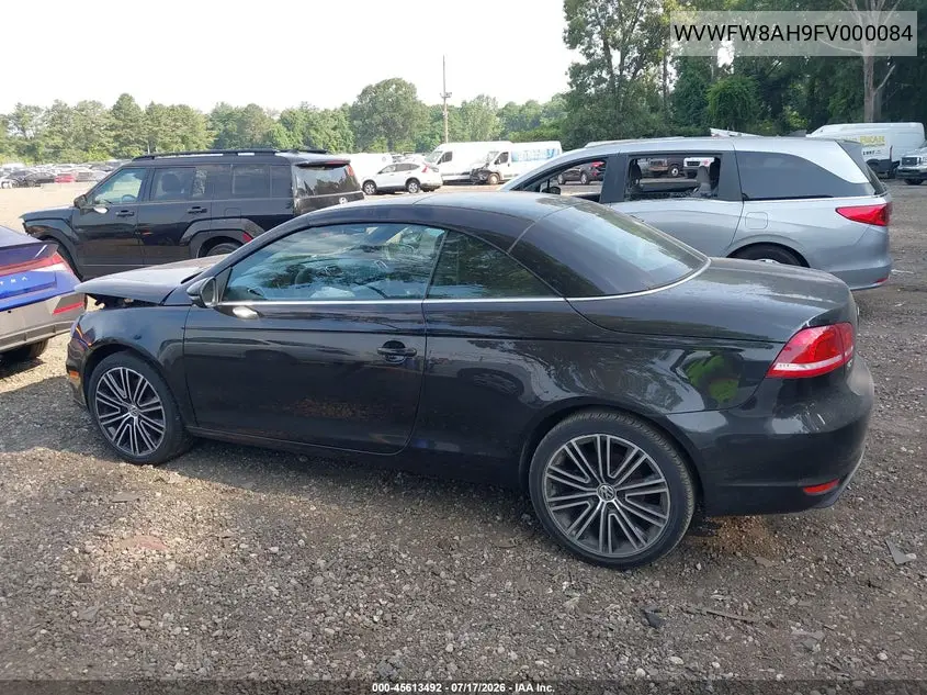 2015 Volkswagen Eos Final Edition VIN: WVWFW8AH9FV000084 Lot: 45613492
