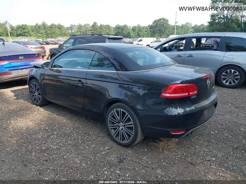2015 Volkswagen Eos Final Edition VIN: WVWFW8AH9FV000084 Lot: 45613492
