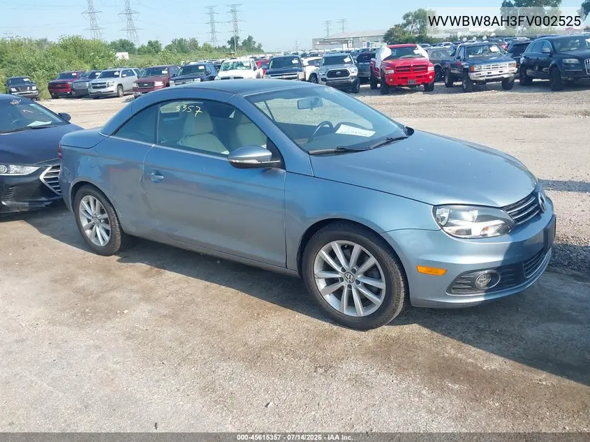 2015 Volkswagen Eos Komfort Edition VIN: WVWBW8AH3FV002525 Lot: 45615357