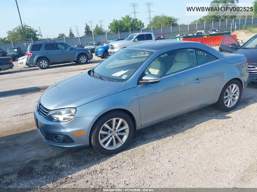 2015 Volkswagen Eos Komfort Edition VIN: WVWBW8AH3FV002525 Lot: 45615357