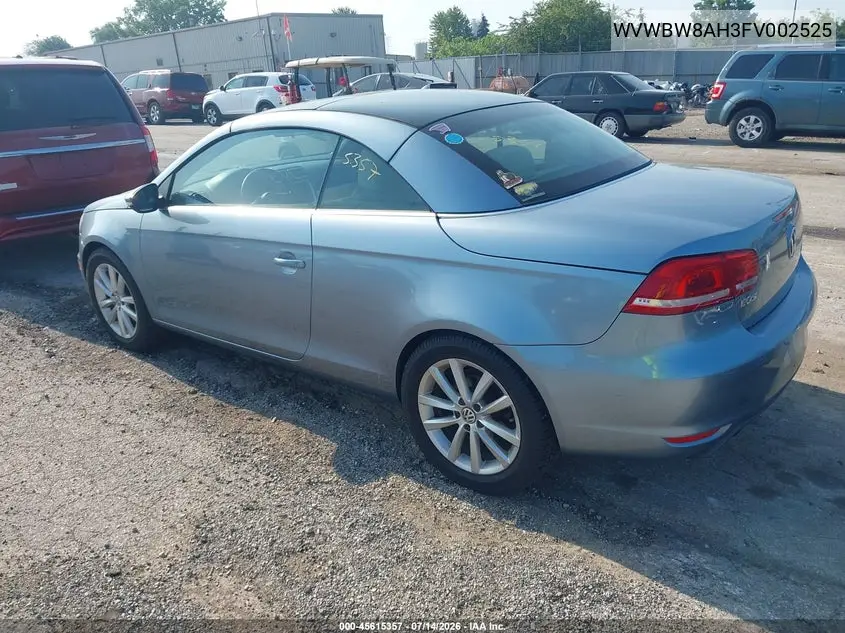 2015 Volkswagen Eos Komfort Edition VIN: WVWBW8AH3FV002525 Lot: 45615357
