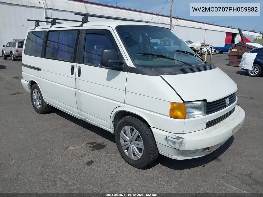 1993 Volkswagen Eurovan Mv VIN: WV2MC0707PH059882 Lot: 45088875