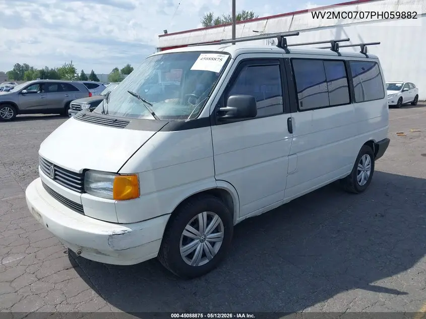 1993 Volkswagen Eurovan Mv VIN: WV2MC0707PH059882 Lot: 45088875